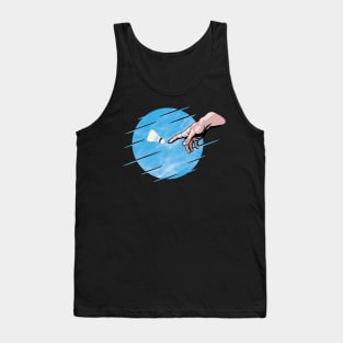 Badminton is a divine sport ! - Blue design Tank Top